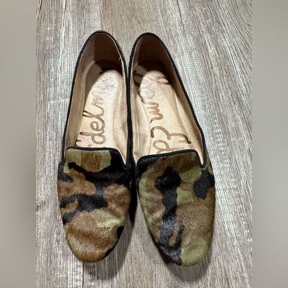 Sam Edelman Alvin Army print loafers size 6.5 - Picture 1 of 2